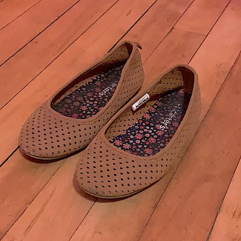 Carter's Brown Perforated Kids Flats